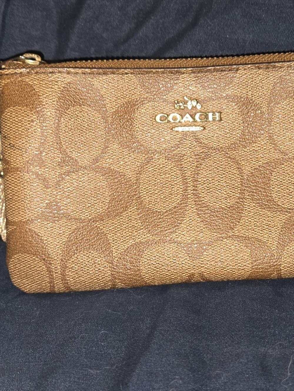 Coach Brown Signature Double Side With Strap